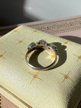 Load image into Gallery viewer, Garnet &amp; Moonstone Sterling Silver Ring Size 7
