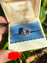 Load image into Gallery viewer, Purple Gemstone Sterling Silver Ring Size 6.25
