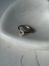 Load image into Gallery viewer, Vintage Diamond ‘D’ 14k Gold Ring Size 7
