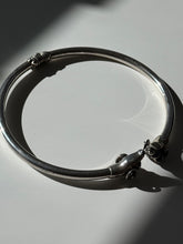 Load image into Gallery viewer, Dueling Rams Sterling Silver Hinged Choker Necklace

