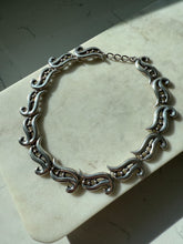 Load image into Gallery viewer, Vintage Mexican Sterling Silver Collar Necklace 15”
