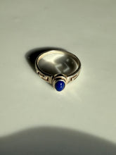 Load image into Gallery viewer, Lapis Sterling Silver Ring Size 7.75
