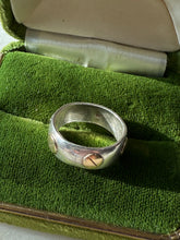 Load image into Gallery viewer, Vintage Sterling Silver &amp; 18k Gold Ring Size 6
