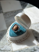 Load image into Gallery viewer, Vintage Agate Sterling Silver Ring Size 6.75
