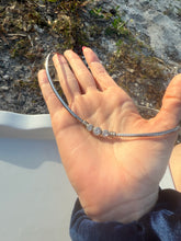 Load image into Gallery viewer, CZ Sterling Silver Omega Necklace
