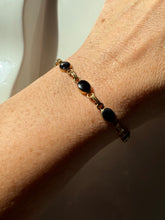 Load image into Gallery viewer, Black Onyx 1/20 12k Gold Fill Bracelet 7.25”

