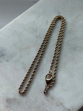 Load image into Gallery viewer, Italian Gold Vermeil Rope Necklace 18”
