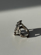 Load image into Gallery viewer, Art Nouveau Inspired Sterling Silver Ring Size 6.75
