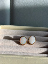 Load image into Gallery viewer, Vintage 14k Gold Opal Earrings
