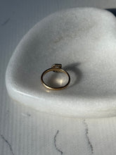Load image into Gallery viewer, Vintage Diamond ‘D’ 14k Gold Ring Size 7
