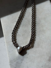 Load image into Gallery viewer, Panther Link Mother of Pearl Sterling Silver Necklace 16.5”
