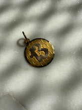 Load image into Gallery viewer, Vintage 18k Yellow Gold Number ‘13’ Disc Pendant
