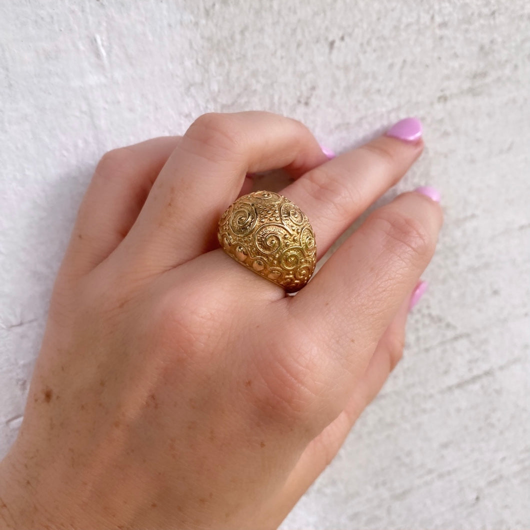 Bombe Gold Vermeil Sterling Ring