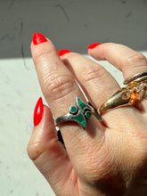 Load image into Gallery viewer, Malachite Sterling Silver Ring Size 9.5
