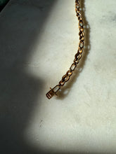 Load image into Gallery viewer, Blue Topaz Gold Vermeil Tennis Bracelet 7”
