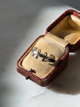 Load image into Gallery viewer, Triple Ankh Sterling Silver Ring Size 6
