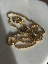 Load image into Gallery viewer, Italian Rounded Box Link Gold Vermeil Chain 26”

