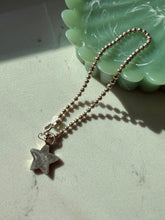 Load image into Gallery viewer, Ball Chain Sterling Silver Star Bracelet 7.5”
