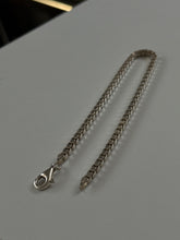 Load image into Gallery viewer, Vintage Box Chain Solid Sterling Silver Bracelet 9”

