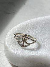 Load image into Gallery viewer, Anchor Sterling Silver Ring Size 9.75

