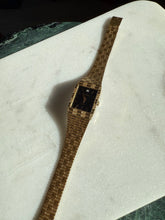 Load image into Gallery viewer, Pierre Cardin Gold Tone Black Face Watch

