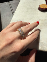Load image into Gallery viewer, Icy Gold Vermeil Ring Size 8.5
