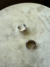 Load image into Gallery viewer, Chunky Sterling Silver Hoops
