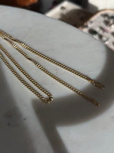 Load image into Gallery viewer, Italian Semi-Solid Gold Vermeil Cuban Curb Chain 22”
