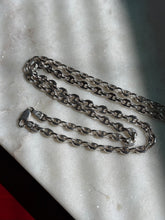 Load image into Gallery viewer, Vintage Puffy Mariner Sterling Silver Chain 24”
