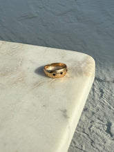 Load image into Gallery viewer, Antique 9k Gold Gypsy Trilogy Ring Size 6
