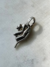 Load image into Gallery viewer, Hanging Panther Sterling Silver Pendant
