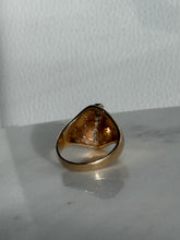 Load image into Gallery viewer, Vintage 1960s Starburst Set Diamond &amp; Emerald 14k Gold Ring
