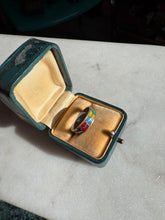 Load image into Gallery viewer, Inlay Sterling Silver Band Size 6.75
