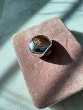 Load image into Gallery viewer, Vintage Sterling Silver Classic Dome Ring Size 6.75
