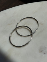 Load image into Gallery viewer, Sterling Silver Thin Hoops
