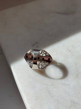Load image into Gallery viewer, Vintage Lapis Sterling Silver Ring Size 7.5
