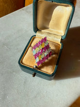 Load image into Gallery viewer, Ruby &amp; Opal Sterling Silver Ring Size 6.25
