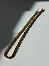 Load image into Gallery viewer, Gold Vermeil Tennis Necklace 18”

