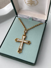 Load image into Gallery viewer, The Vatican Library Collection Gold Plated Costume Cross Necklace
