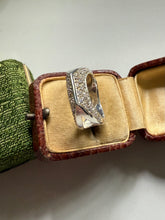Load image into Gallery viewer, Modernist Sterling Silver CZ Ring Size 8.5
