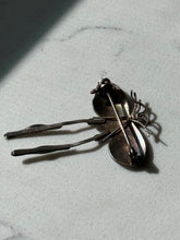 Load image into Gallery viewer, Vintage Butterfly Enamel Sterling Silver Brooch
