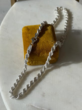 Load image into Gallery viewer, Vintage Italian Sterling Silver Rope Chain 18”
