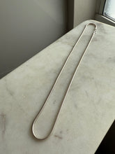 Load image into Gallery viewer, Vintage Rounded Snake Link Sterling Silver Chain 20”
