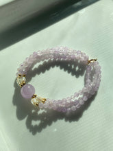 Load image into Gallery viewer, Amethyst &amp; Rice Pearl 14k Gold Bracelet
