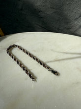 Load image into Gallery viewer, Sterling Silver &amp; 14k Gold Rope Bracelet 7”
