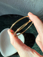 Load image into Gallery viewer, Gold Vermeil Hoop Earrings 2”
