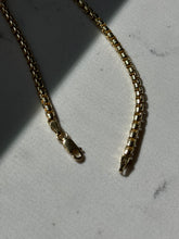 Load image into Gallery viewer, Deadstock Gold Vermeil Rounded Box Chain Bracelet 8.5”
