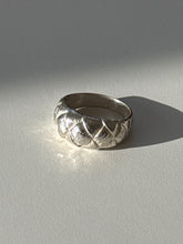 Load image into Gallery viewer, Woven Sterling Silver Dome Ring Size 6
