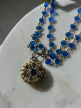 Load image into Gallery viewer, Vintage Czech Glass Perfume Locket Necklace
