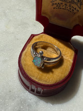 Load image into Gallery viewer, Opal Sterling Silver Turtle Ring Size 7.25
